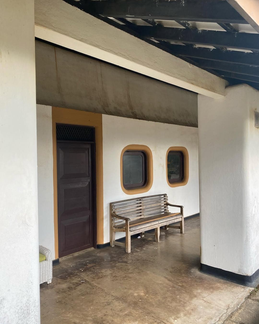 Scenic view of Bentota Railway Station with lush greenery