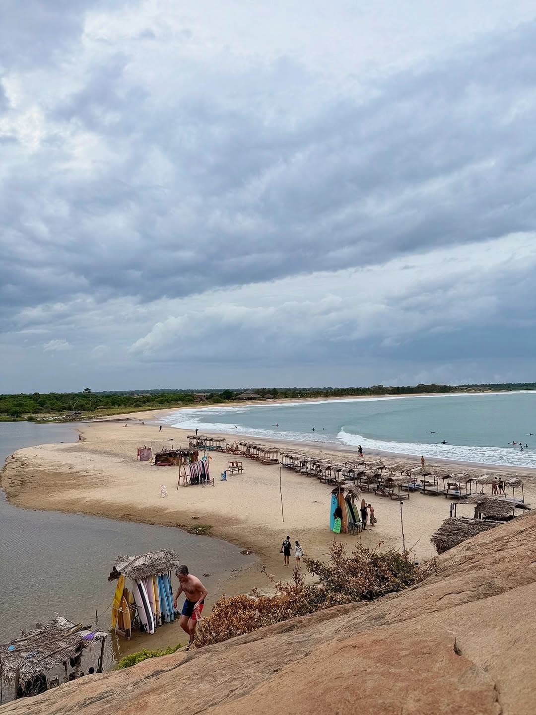 Elephants near Elephant Rock formation in Arugambay