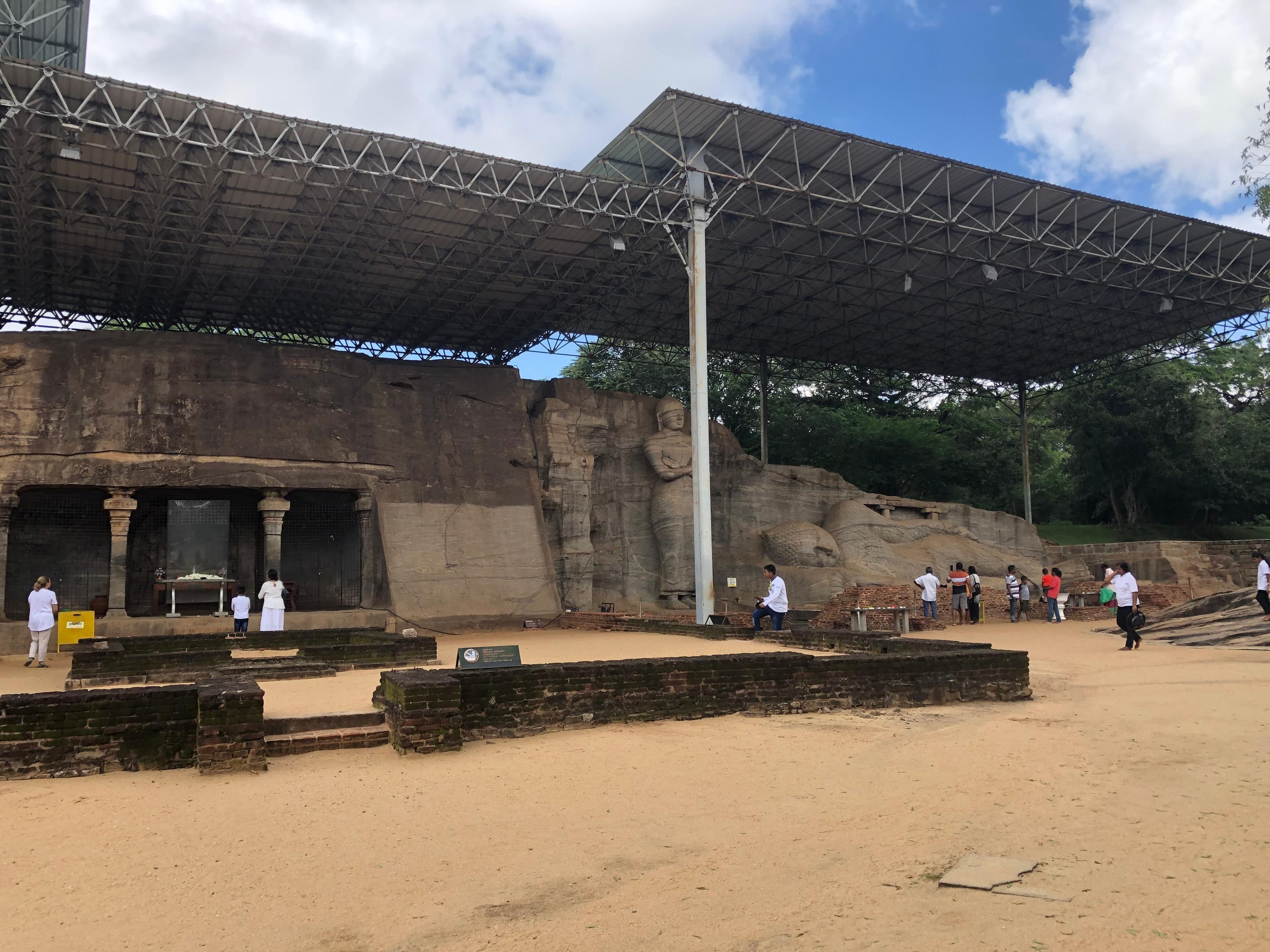 Standing Buddha statue at Gal Vihara