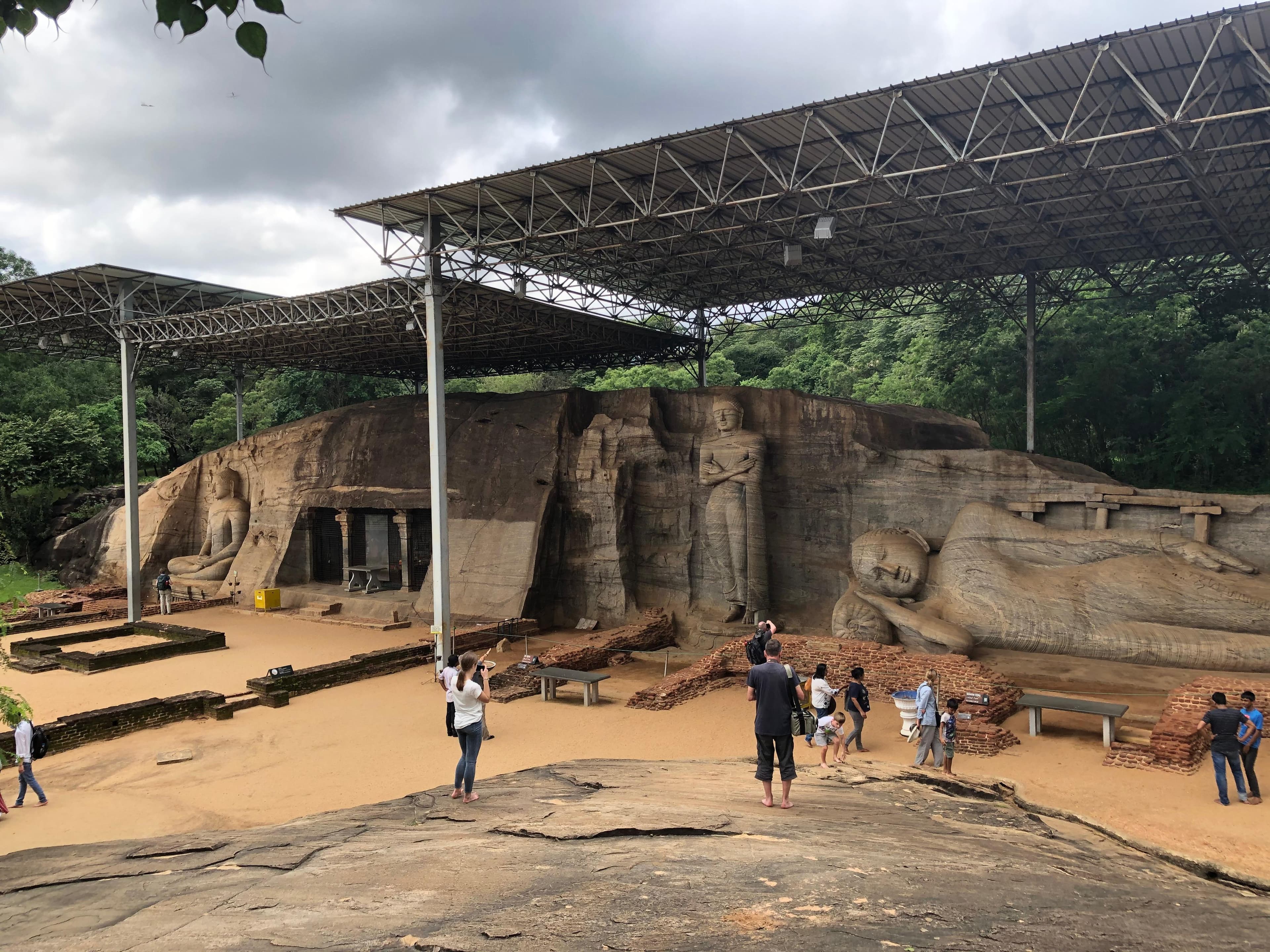 Reclining Buddha representing Parinirvana at Gal Vihara
