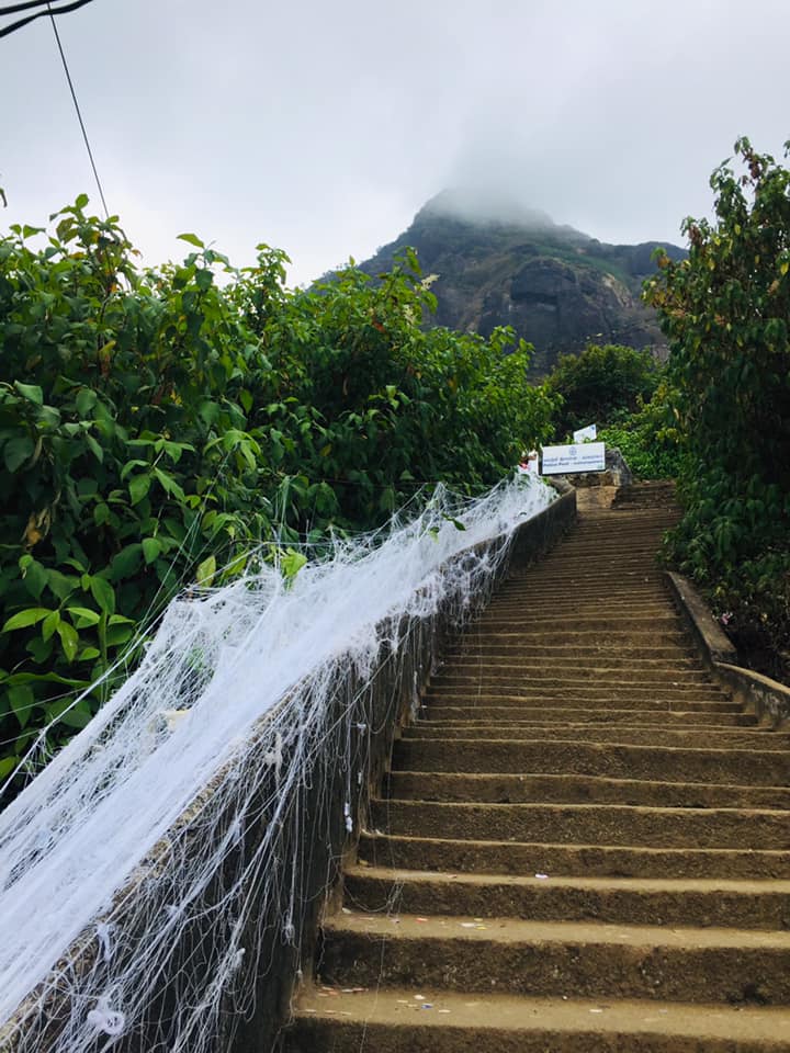 Geththampaana/ Idikatupaana, the spot where Buddha is believed to have tied his robe before the final ascent to Adams Peak