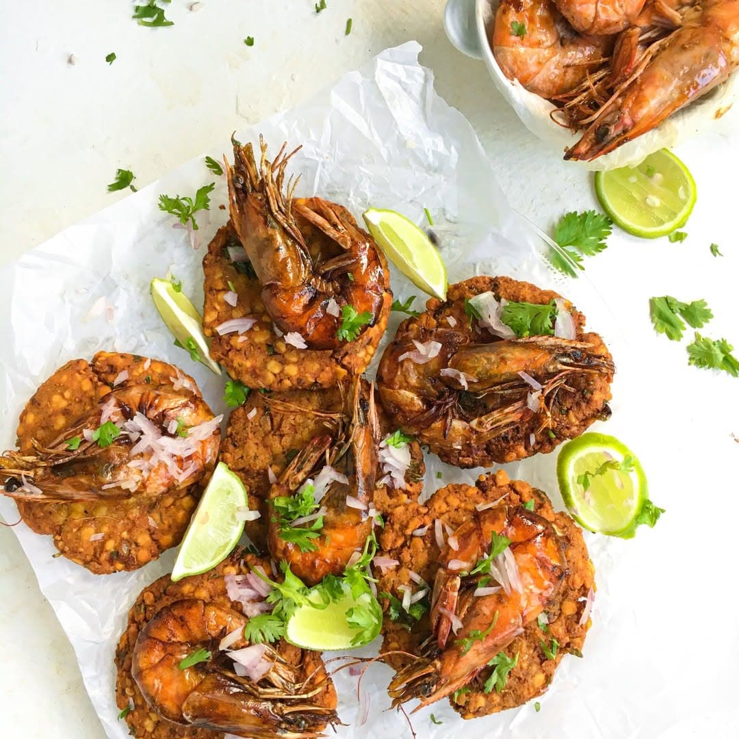 Isso Wadey (Prawn Fritters)