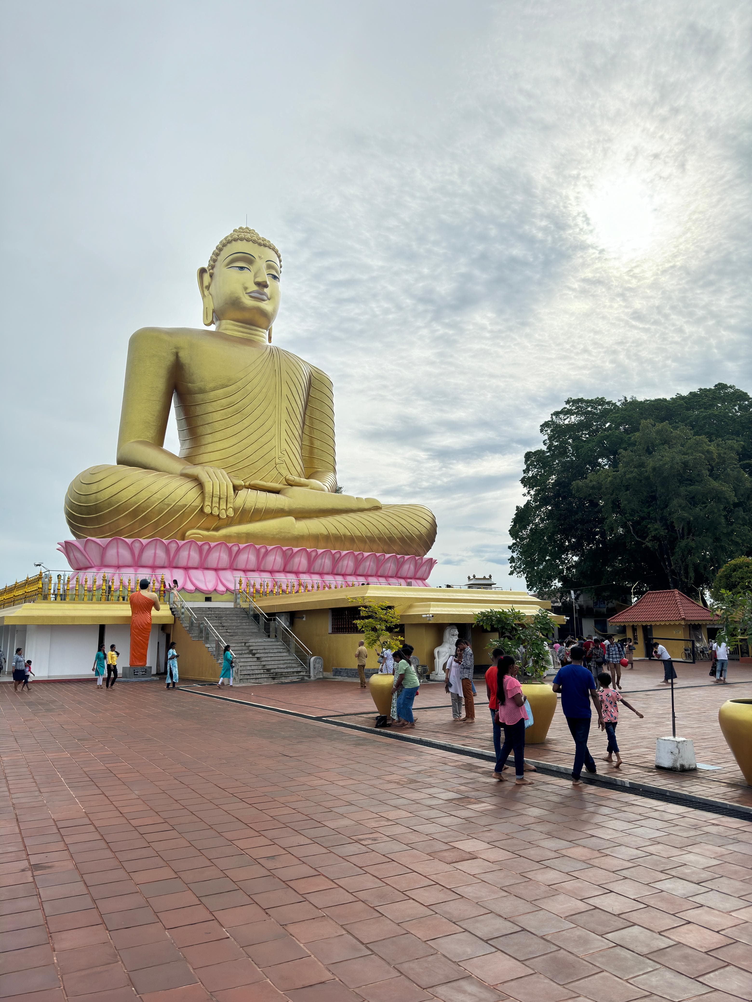 Kande Viharaya Buddhist temple with ancient architecture and towering Buddha statue