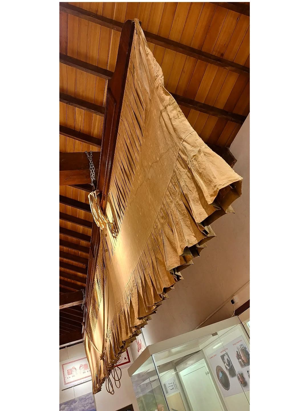 Old Fan displayed in the temple museum