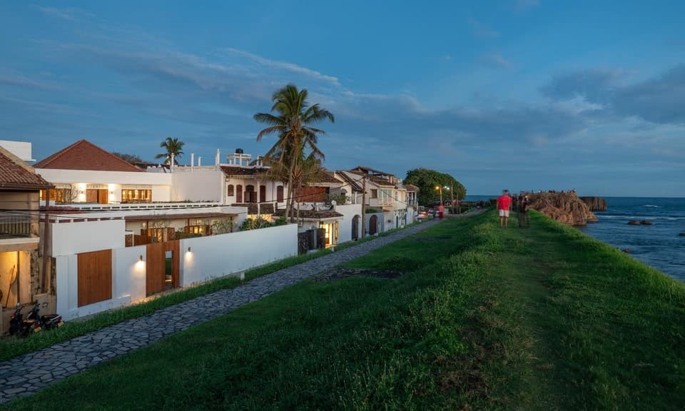 The Charleston Galle Fort Hotel's elegant colonial architecture and luxurious interior