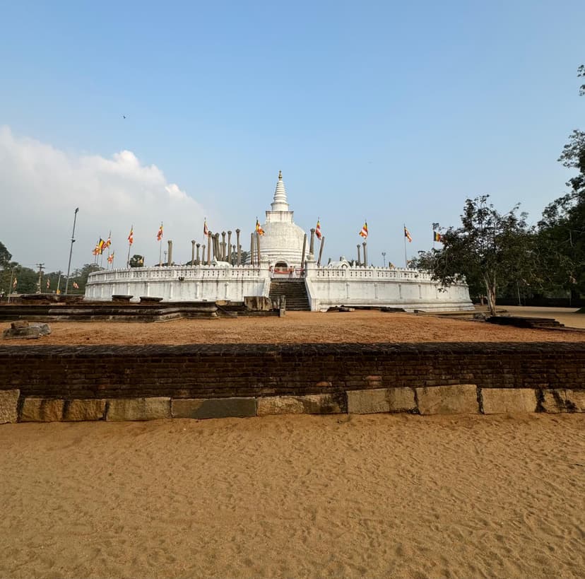 Massive Jetavanaramaya dagoba showing its impressive scale and ancient brick construction